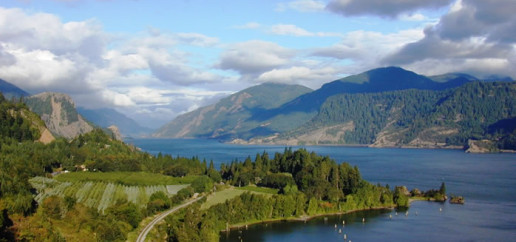 View West of Hood River